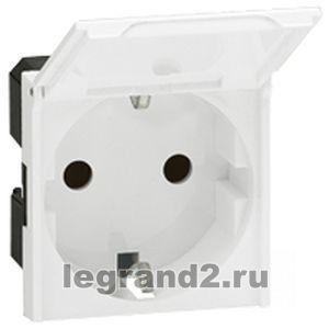 Розетка электрическая Legrand Mosaic (белый) Розетка электрическая Legrand Mosaic (белый)
