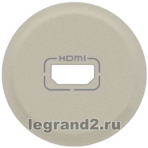 Лицевая панель Celiane для розетки аудио/видео HDMI, титан Лицевая панель Celiane для розетки аудио/видео HDMI, титан