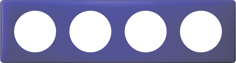 Рамка четырехместная Legrand Celiane (Фиолетовая перкаль)