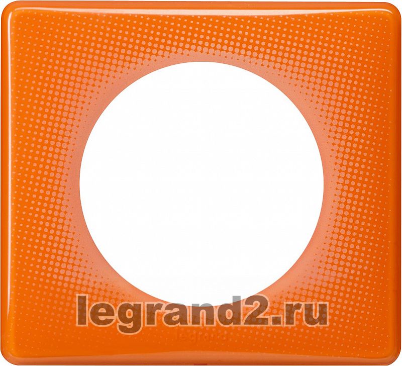 Рамка одноместная Legrand Celiane (оранжевый муар)