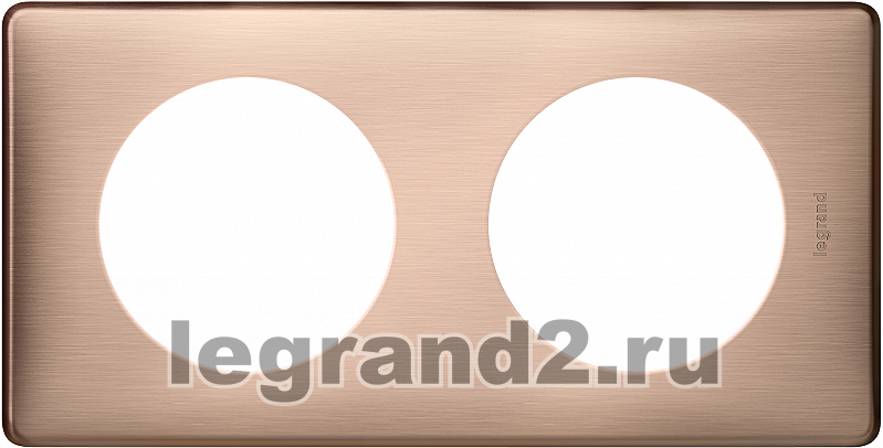 Рамка двухместная Legrand Celiane (медь) Рамка двухместная Legrand Celiane (медь)