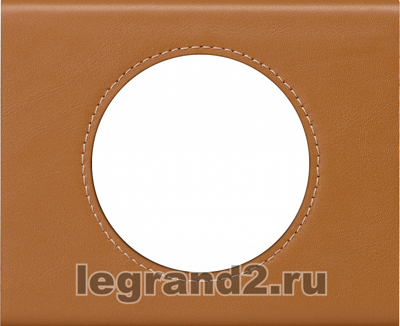 CLN2 Рамка одноместная Legrand Celiane (кожа карамель) CLN2 Рамка одноместная Legrand Celiane (кожа карамель)