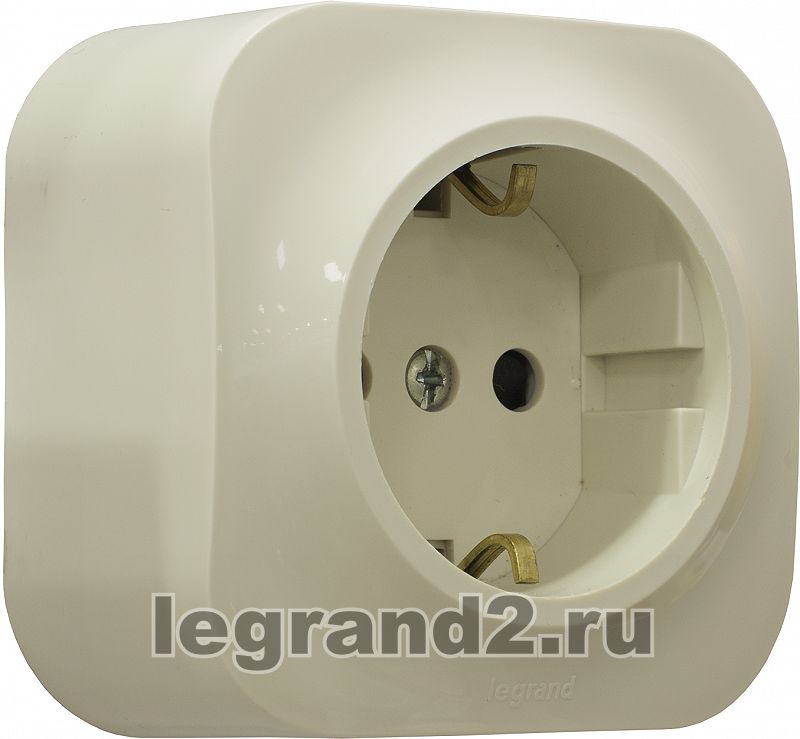 Розетка электрическая Legrand Quteo (слоновая кость) Розетка электрическая Legrand Quteo (слоновая кость)