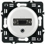 Розетка аудио/видео HD 15 + Jack 3,5 мм Legrand Celiane (белый) Розетка аудио/видео HD 15 + Jack 3,5 мм Legrand Celiane (белый)