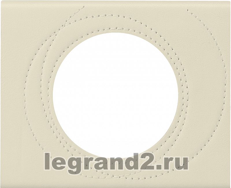 Рамка одноместная Legrand Celiane (кожа макиато)