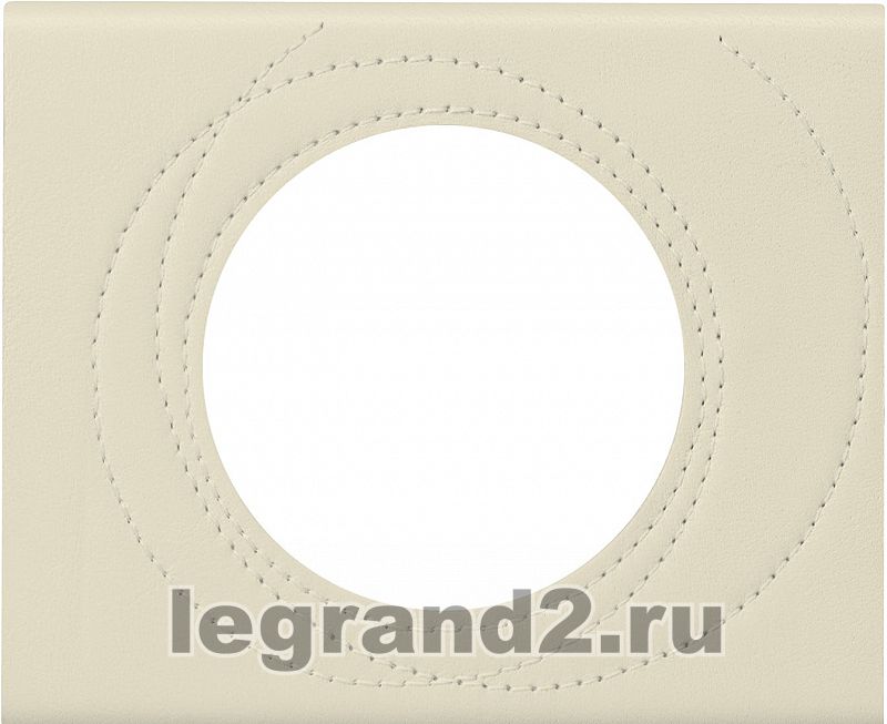 Рамка одноместная Legrand Celiane (кожа макиато) Рамка одноместная Legrand Celiane (кожа макиато)