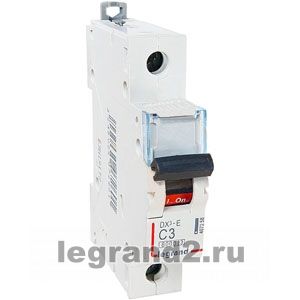 Автоматический выключатель DX3-E C3 1П 6000/6kA Автоматический выключатель DX3-E C3 1П 6000/6kA