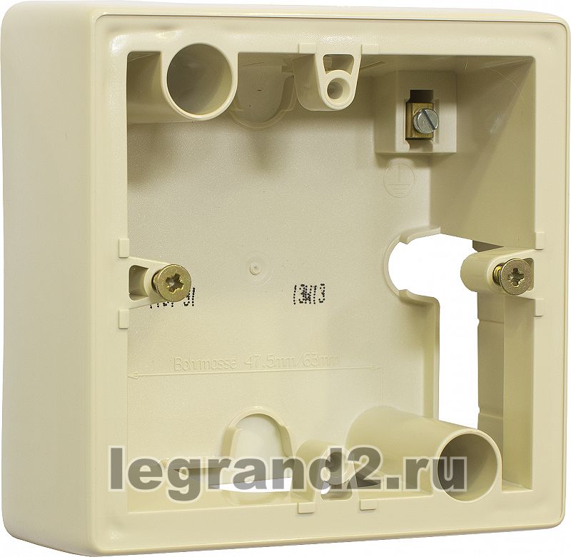 Коробка Legrand Valena для накладного монтажа 1 пост (слоновая кость) Коробка Legrand Valena для накладного монтажа 1 пост (слоновая кость)
