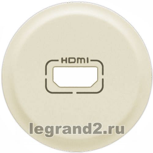 Лицевая панель Celiane для розетки аудио/видео HDMI, слоновая кость Лицевая панель Celiane для розетки аудио/видео HDMI, слоновая кость
