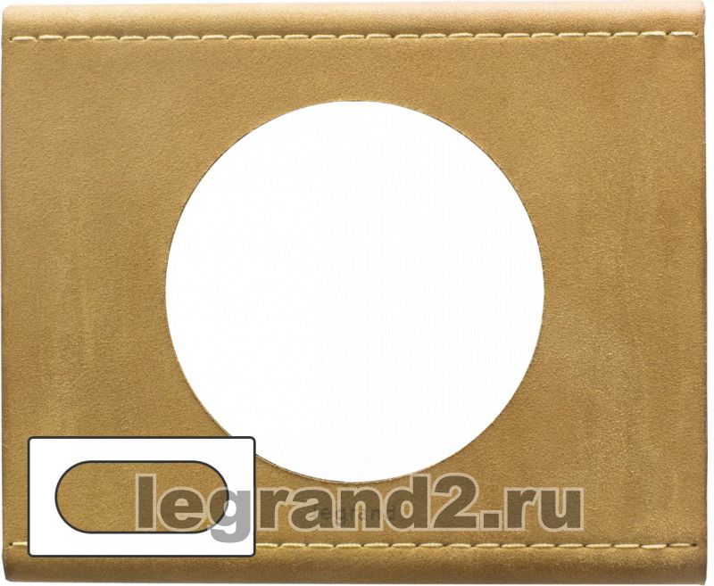 Рамка 4/5 модулей Legrand Celiane (кожа крем-карамель) Рамка 4/5 модулей Legrand Celiane (кожа крем-карамель)