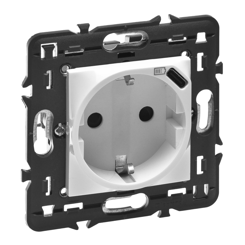 077271L Розетка 2К+3 с USB-C - Программа Mosaic - немецкий стандарт - с ...