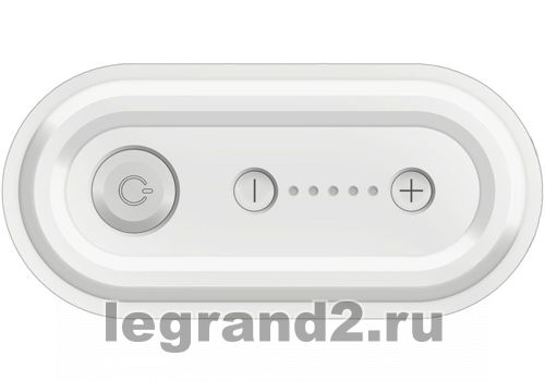 Светорегулятор кнопочный Legrand Celiane 1000Вт с лицевой панелью (белый)