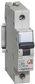 Автоматический выключатель Legrand TX3 - 1P 6A (Тип C) 6 kA 1M