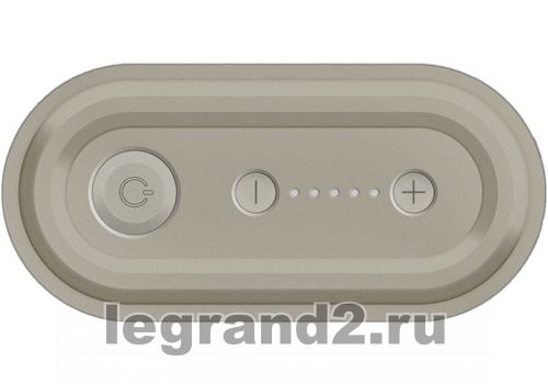 Светорегулятор кнопочный Legrand Celiane 1000Вт с лицевой панелью (титан)