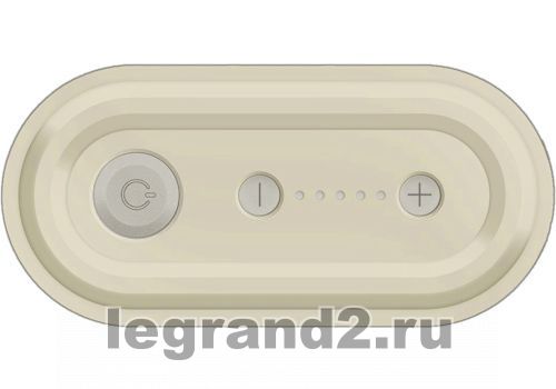 Светорегулятор кнопочный Legrand Celiane 1000Вт с лицевой панелью (слоновая кость)