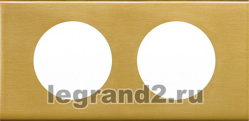 Рамка двухместная Legrand Celiane (золото)