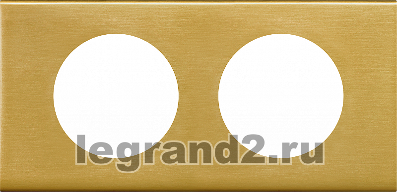 Рамка двухместная Legrand Celiane (золото) Рамка двухместная Legrand Celiane (золото)
