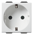 Розетка 2P+T 16A немецкий стандарт, белая Розетка 2P+T 16A немецкий стандарт, белая