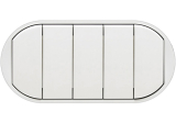 Лицевая панель Celiane для выключателя с 5 клавишами, белая