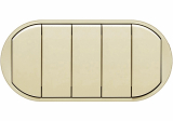 Лицевая панель Celiane для выключателя с 5 клавишами, слоновая кость
