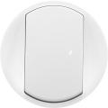 Лицевая панель 1-клавишного выключателя с кольцевой подсветкой Celianе (белая)