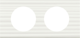 Рамка двухместная Legrand Celiane (белый рельеф)