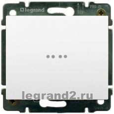 Выключатель одноклавишный с подсветкой 10А с клавишей Legrand Galea Life (белый) Выключатель одноклавишный с подсветкой 10А с клавишей Legrand Galea Life (белый)