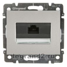 Розетка RJ45 - 1 разъем Кат.5e с лицевой панелью Legrand Galea Life (алюминий) Розетка RJ45 - 1 разъем Кат.5e с лицевой панелью Legrand Galea Life (алюминий)