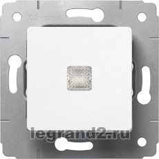 Выключатель с подсветкой 10A Legrand Cariva (белый) Выключатель с подсветкой 10A Legrand Cariva (белый)