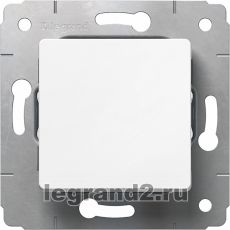 Выключатель 10A простой Legrand Cariva (белый) Выключатель 10A простой Legrand Cariva (белый)