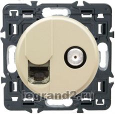 Розетка комбинированная: компьютерная RJ45 + ТВ тип Розетка комбинированная: компьютерная RJ45 + ТВ тип