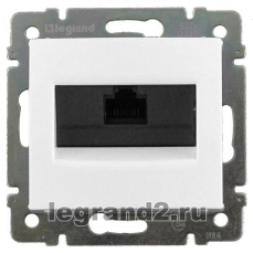 Розетка RJ45 Кат.5e UTP Legrand Valena (белая) на захватах Розетка RJ45 Кат.5e UTP Legrand Valena (белая) на захватах