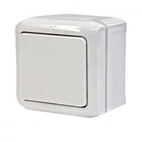 Выключатель одноклавишный Quteo IP44 (Белый) Выключатель одноклавишный Quteo IP44 (Белый)