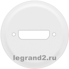 Лицевая панель Celiane для розетки аудио/видео HD15 (VGA), белая Лицевая панель Celiane для розетки аудио/видео HD15 (VGA), белая