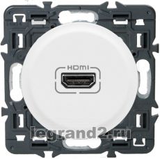 Розетка аудио/видео HDMI Legrand Celiane (белый) Розетка аудио/видео HDMI Legrand Celiane (белый)