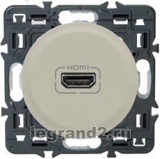 Розетка аудио/видео HDMI Legrand Celiane (титан) Розетка аудио/видео HDMI Legrand Celiane (титан)