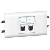 Розетка RJ45 Mosaic с суппортом для кабель-каналов DLP с крышкой 65 мм (2XRJ45 Кат.6 UTP) Розетка RJ45 Mosaic с суппортом для кабель-каналов DLP с крышкой 65 мм (2XRJ45 Кат.6 UTP)