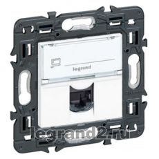 Розетка RJ45 1 разъем Кат.5e UTP Legrand Mosaic (белый) Розетка RJ45 1 разъем Кат.5e UTP Legrand Mosaic (белый)