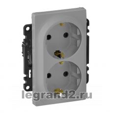 Розетка электрическая Legrand Valena Life (алюминий) Розетка электрическая Legrand Valena Life (алюминий)