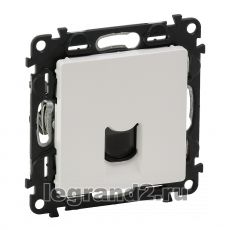 Информационная розетка RJ45 одиночная Valena Life (белая) Информационная розетка RJ45 одиночная Valena Life (белая)