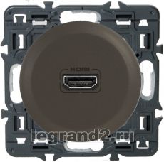 Розетка аудио/видео HDMI Legrand Celiane (графит) Розетка аудио/видео HDMI Legrand Celiane (графит)